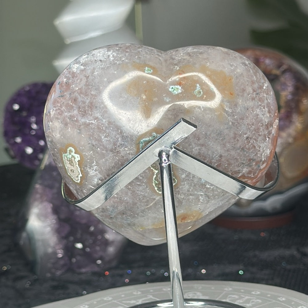 Amethyst Druzy Heart - AZH03