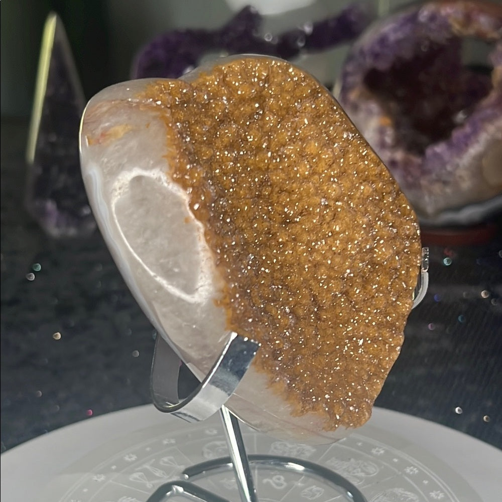 Amethyst Druzy Heart - AZH04
