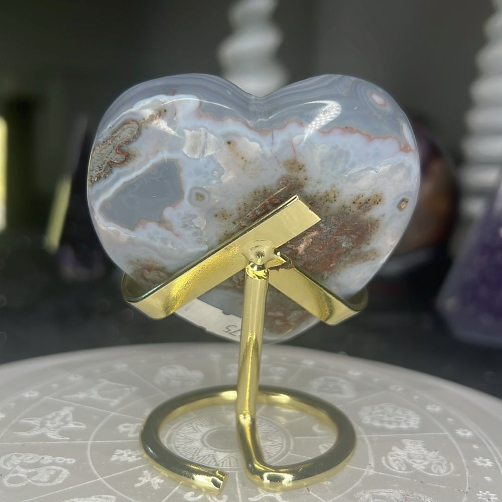 Amethyst Druzy Heart - AZH07
