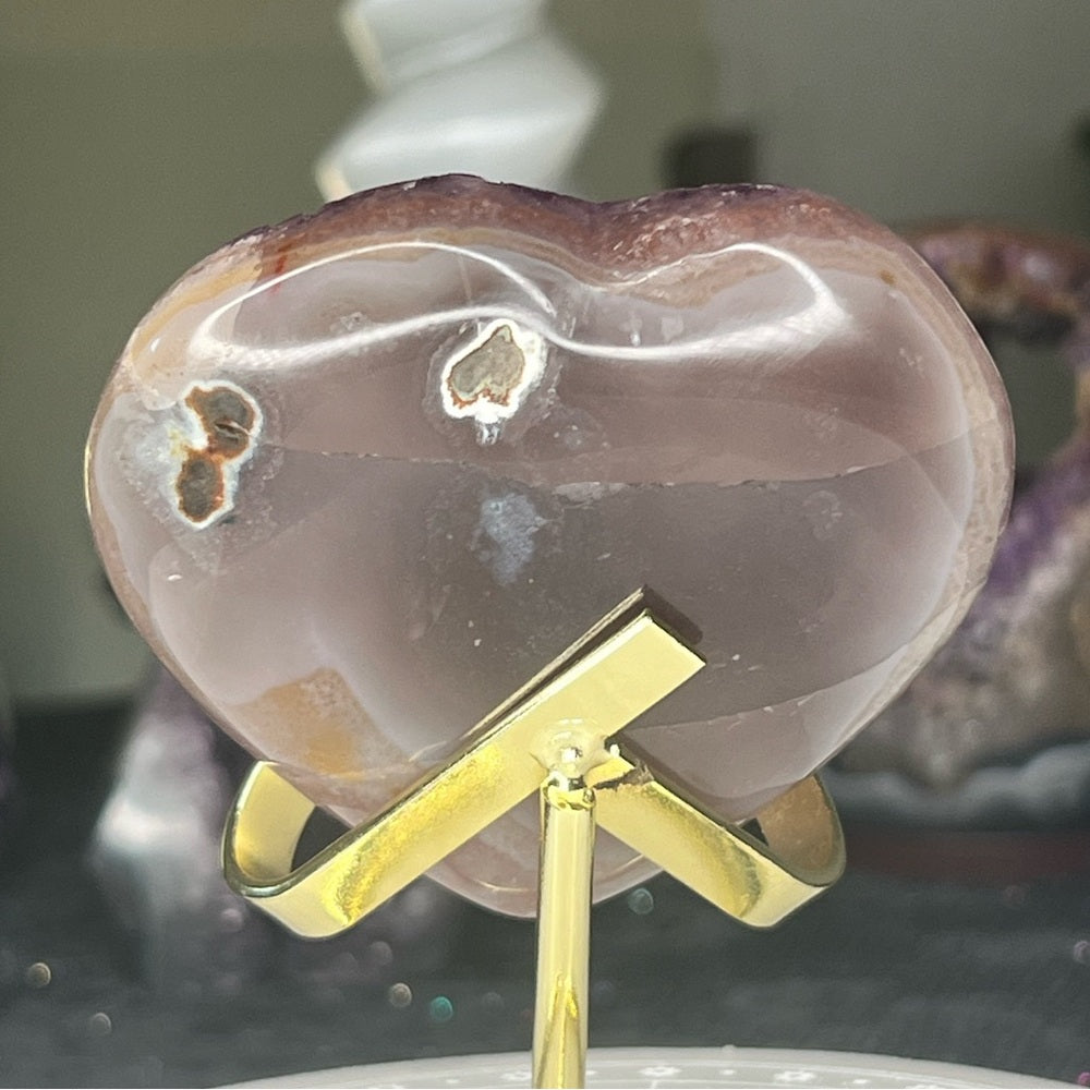 Amethyst Druzy Heart - AZH11