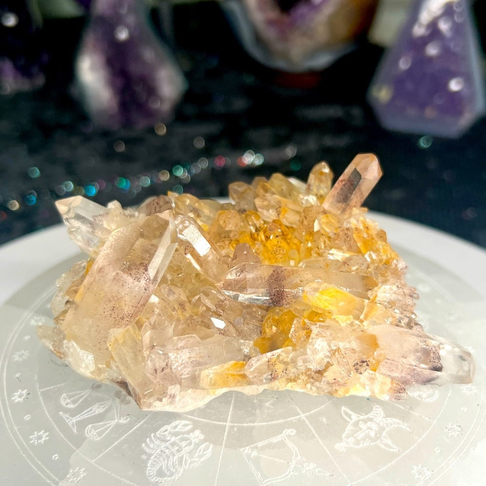 Sunset Phantom Quartz from India  - SPQ01