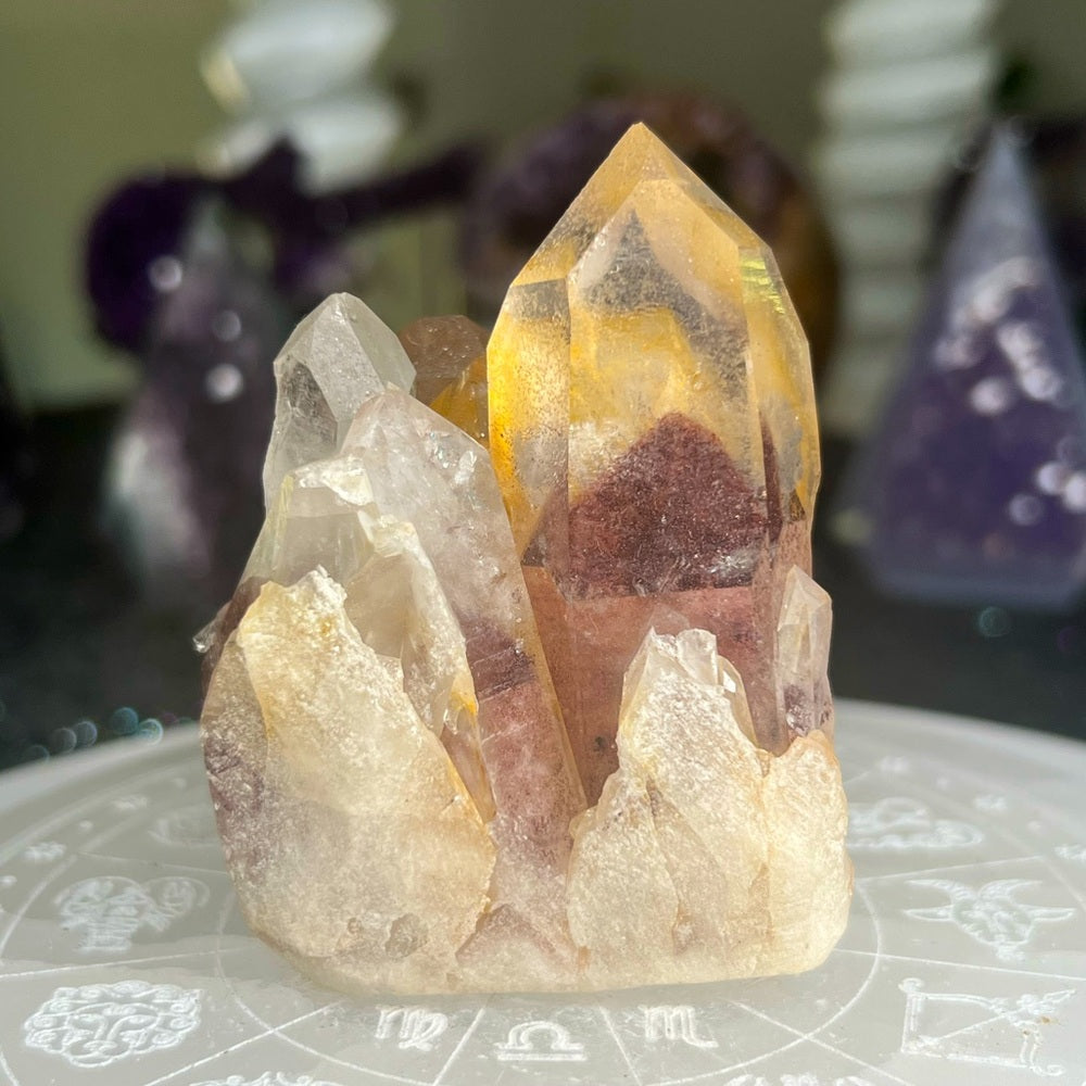 Sunset Phantom Quartz from India- SPQ07