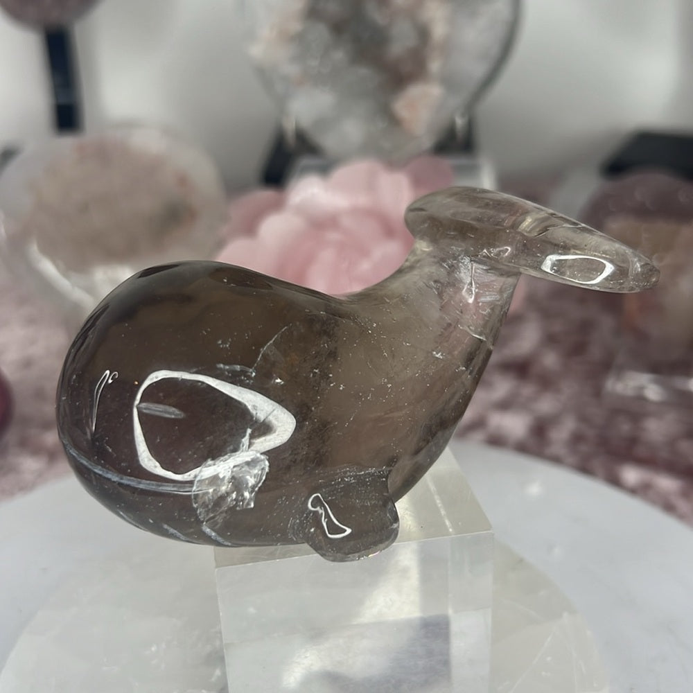 Smokey Quartz Whale - SQW01