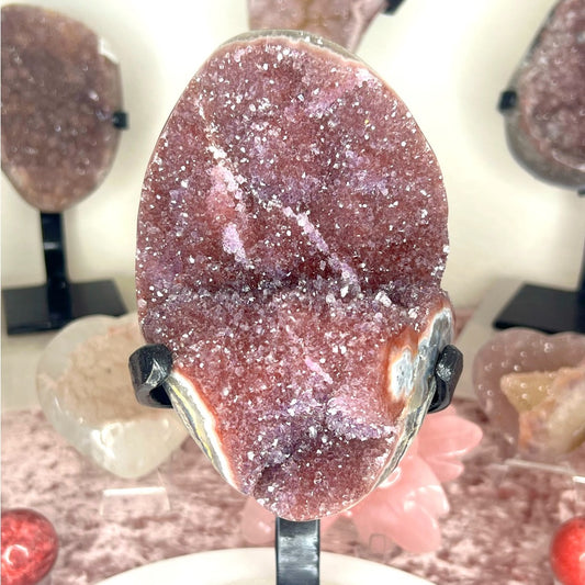 Red Druzy Amethyst - RDA01