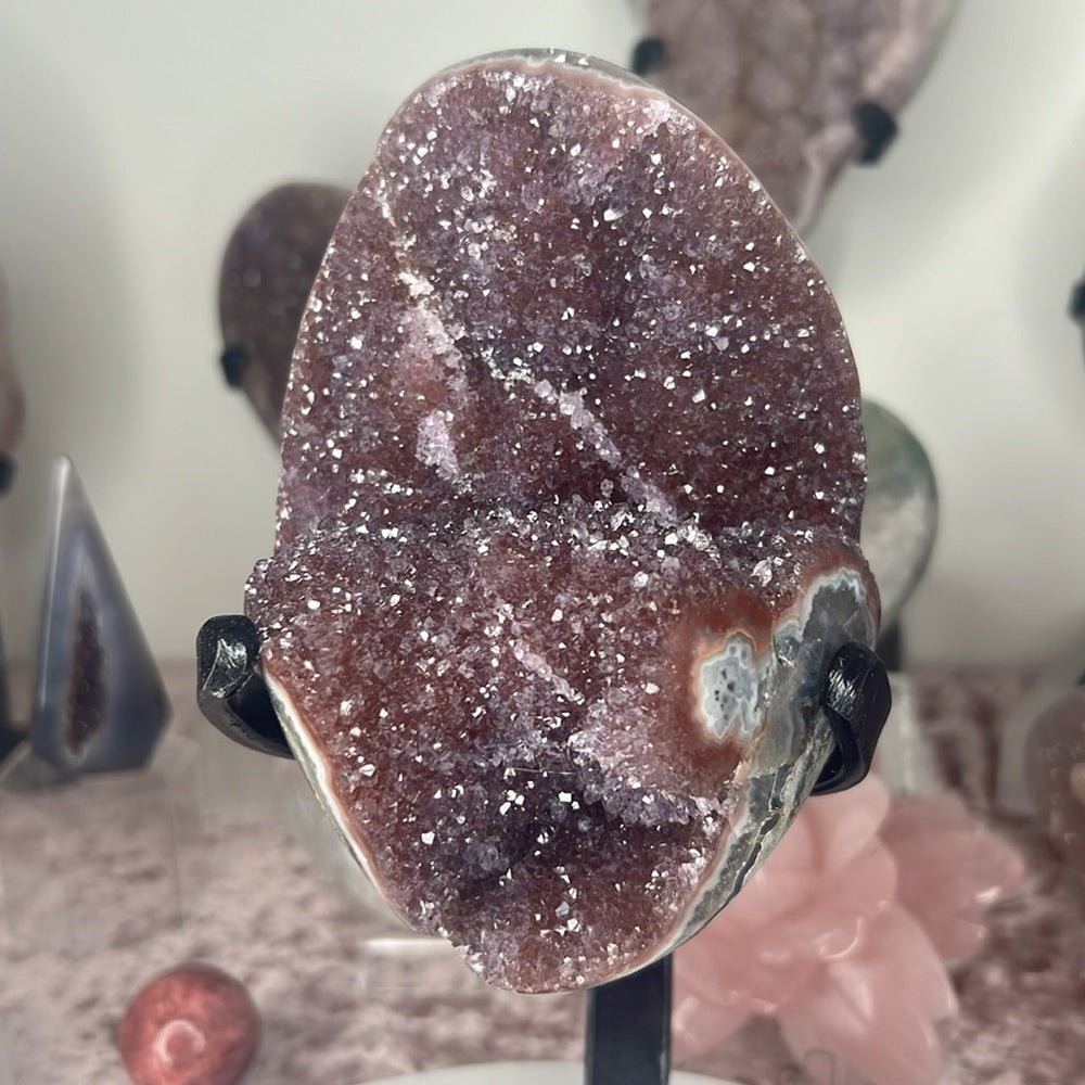 Red Druzy Amethyst - RDA01