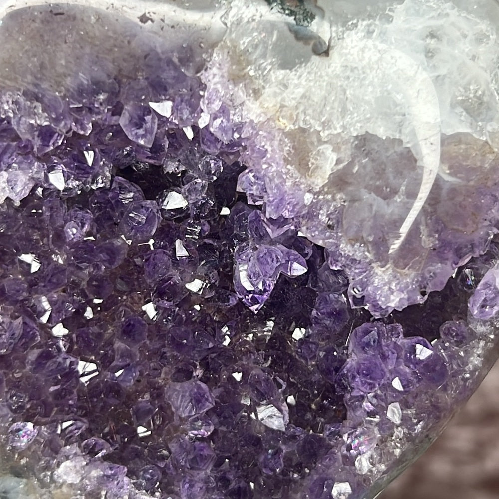 Druzy Amethyst Heart - DAH02