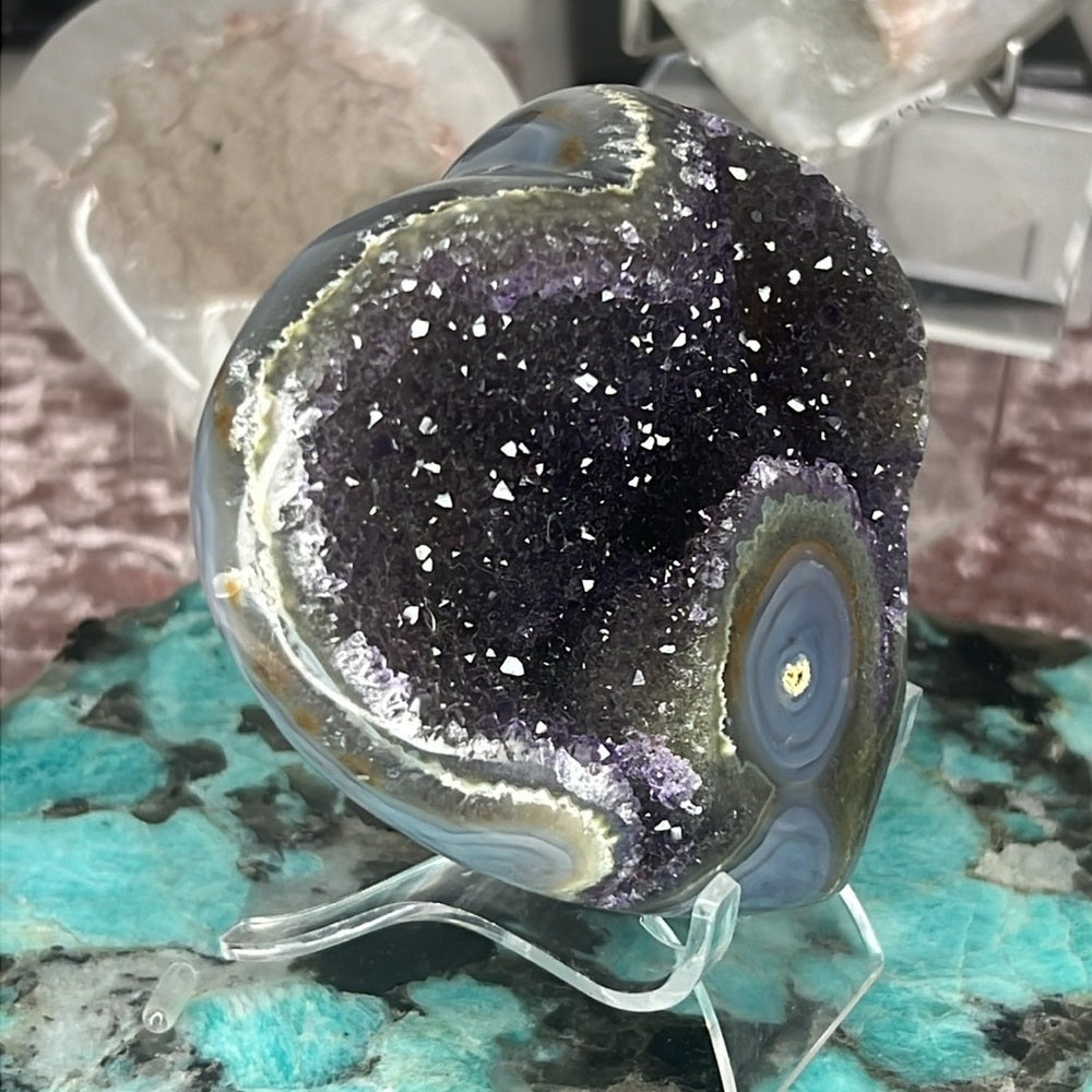 Druzy Amethyst Heart - DAH05