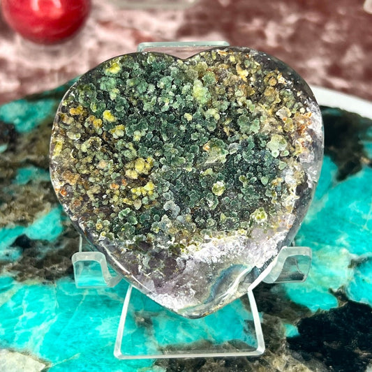 Druzy Amethyst Heart - DAH11