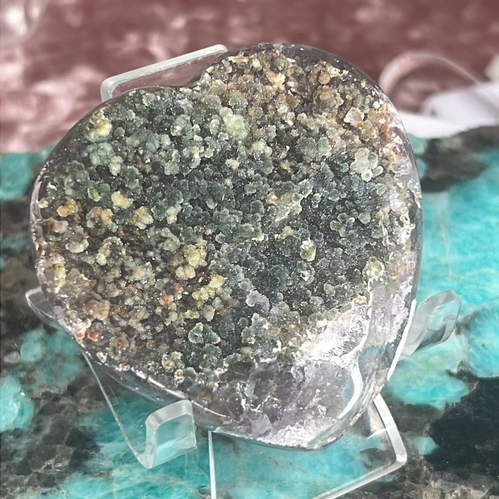 Druzy Amethyst Heart - DAH11