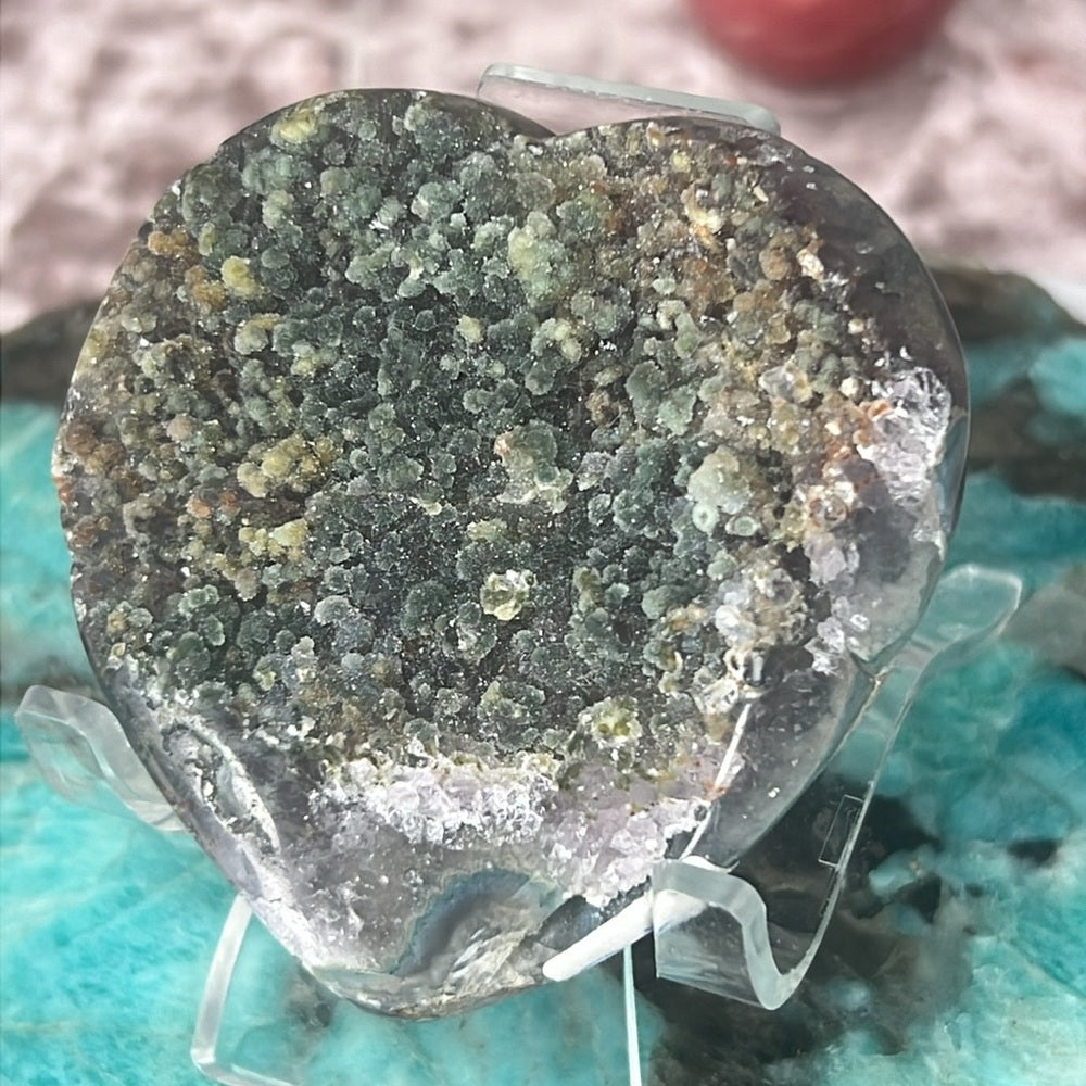 Druzy Amethyst Heart - DAH11