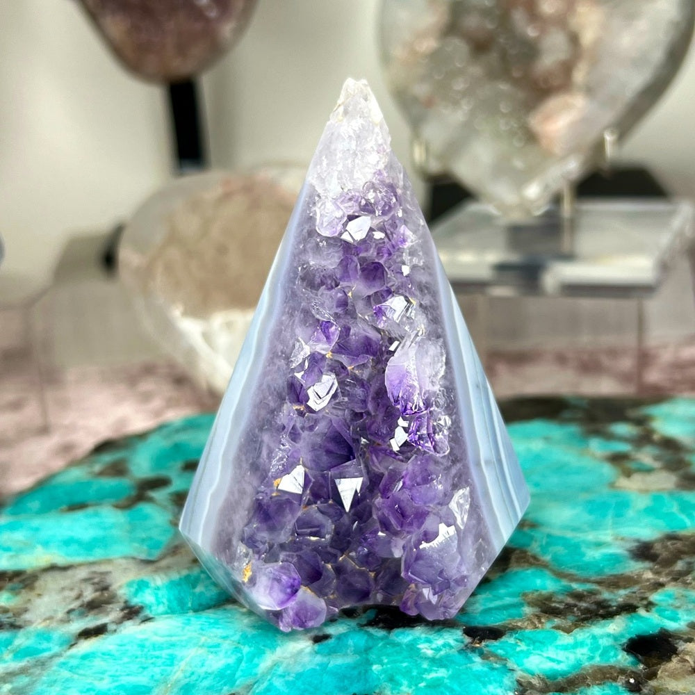 Druzy Amethyst Diamond - ADI04