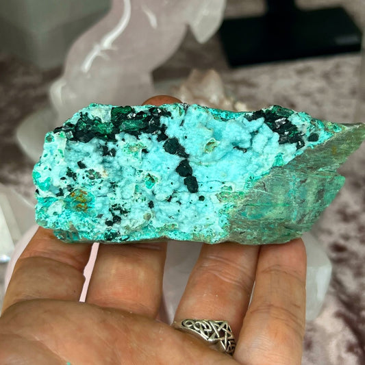 Shattukite w/ dioptase - STD01