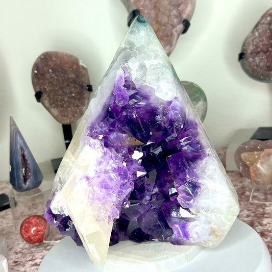 Amethyst Druzy Diamond Statement Piece - ADI50