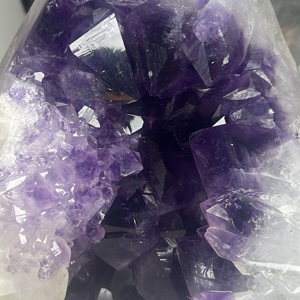 Amethyst Druzy Diamond Statement Piece - ADI50