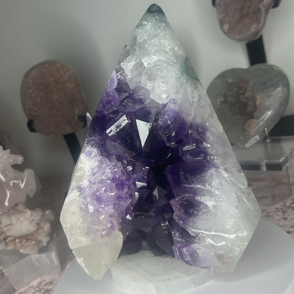 Amethyst Druzy Diamond Statement Piece - ADI50