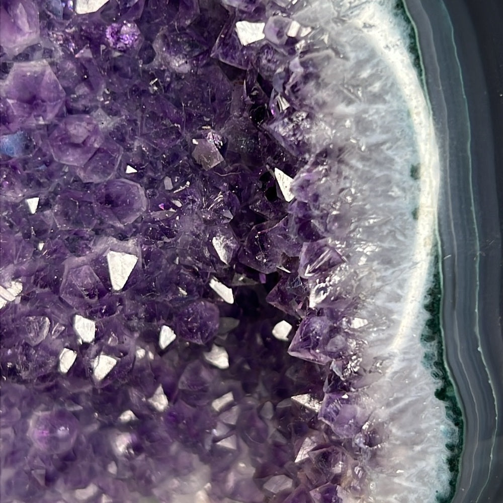 Druzy Amethyst Agate Flame - AAF01