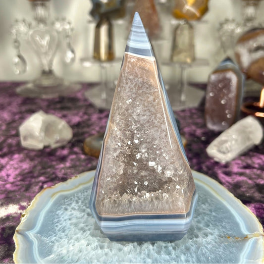 Druzy Amethyst Agate Diamond - AAD02