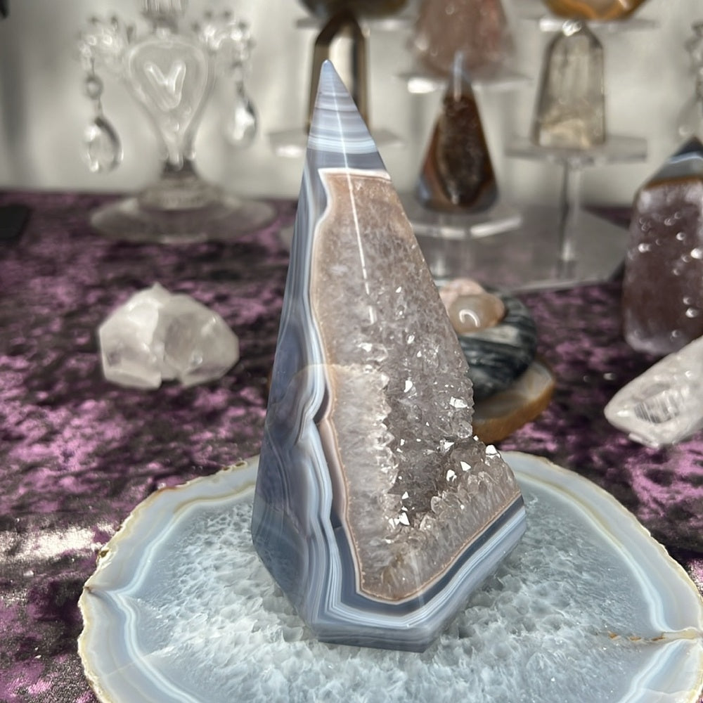 Druzy Amethyst Agate Diamond - AAD02