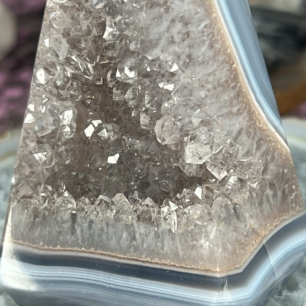 Druzy Amethyst Agate Diamond - AAD02