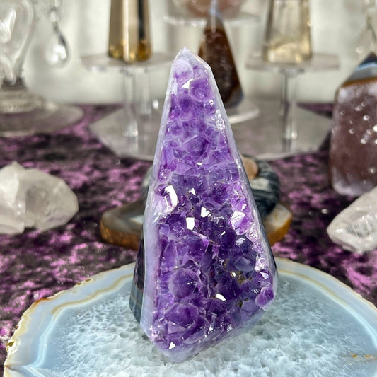 Druzy Amethyst Agate Diamond - AAD03