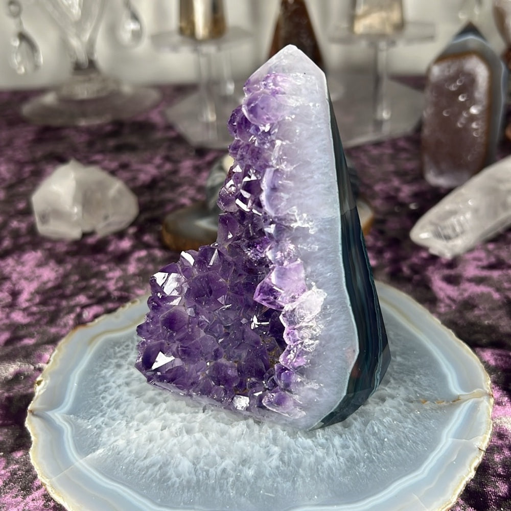Druzy Amethyst Agate Diamond - AAD03
