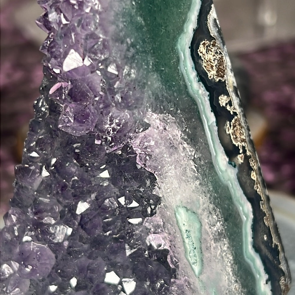 Druzy Amethyst Agate Diamond - AAD04