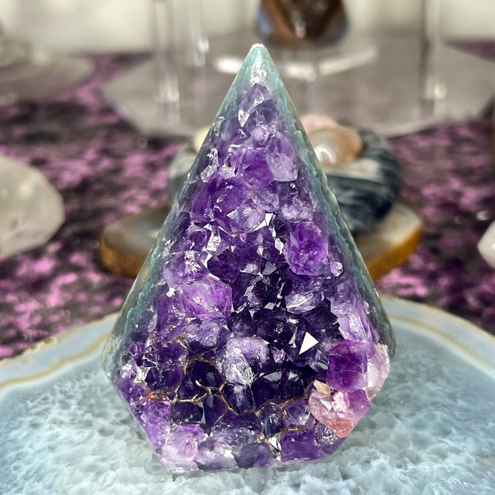 Druzy Amethyst Agate Diamond - AAD05