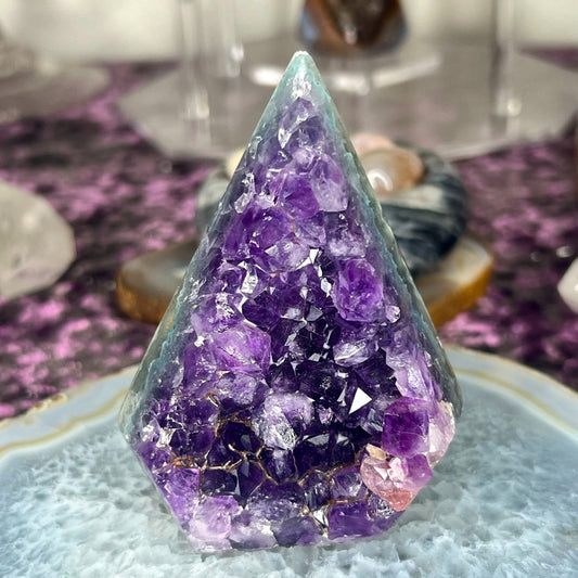 Druzy Amethyst Agate Diamond - AAD05