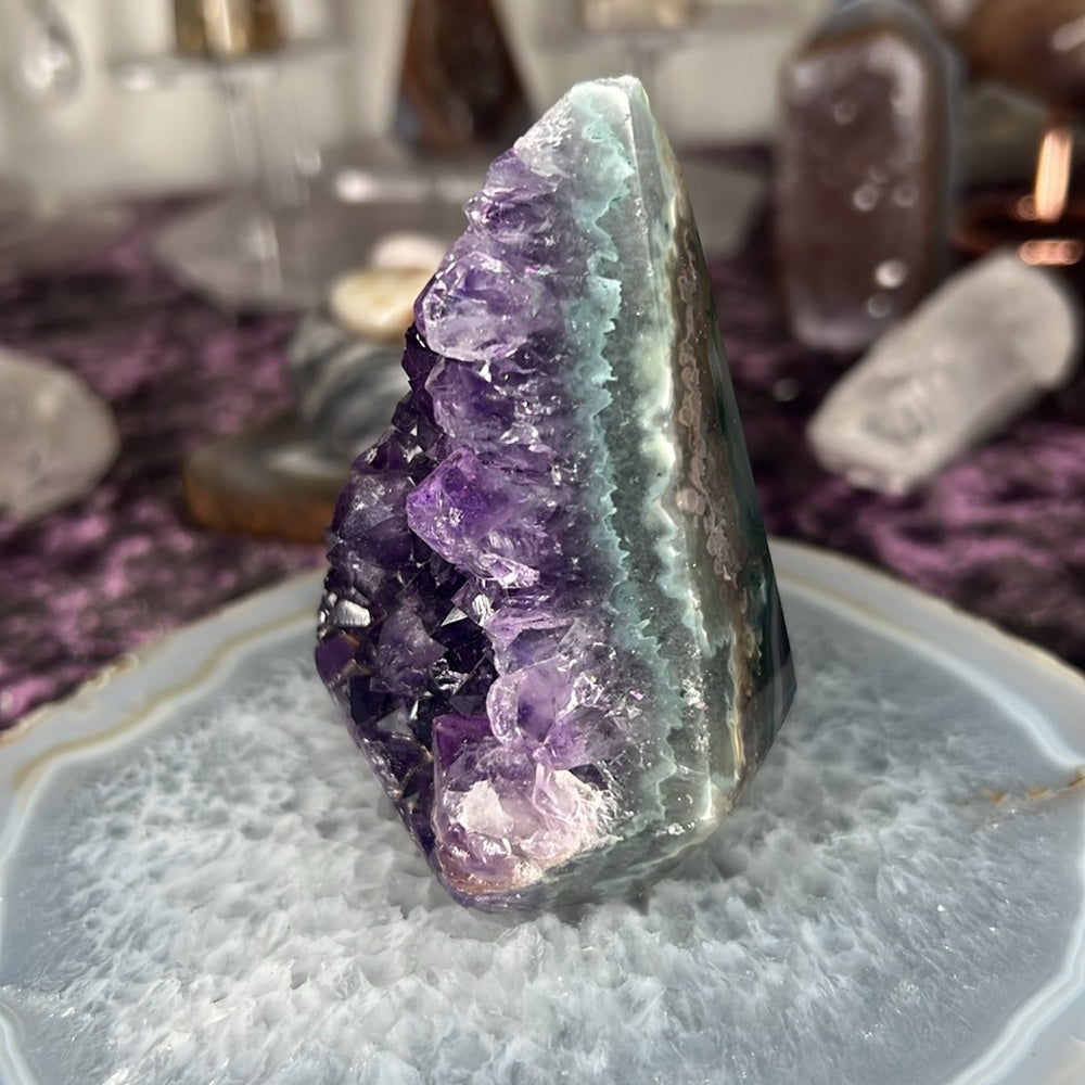 Druzy Amethyst Agate Diamond - AAD05