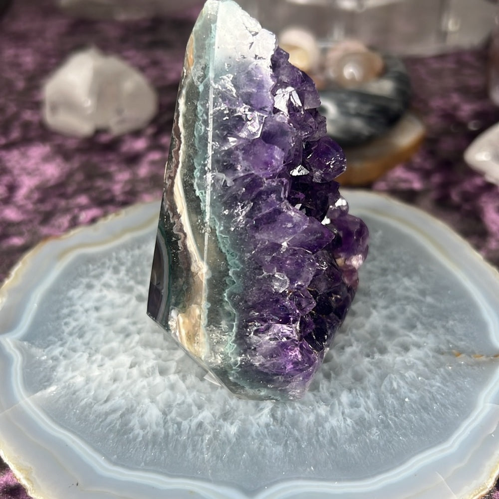 Druzy Amethyst Agate Diamond - AAD05