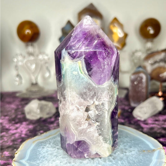Amethyst Agate Tower - AAT06