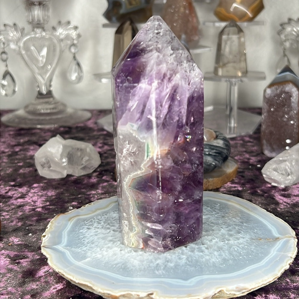 Amethyst Agate Tower - AAT06