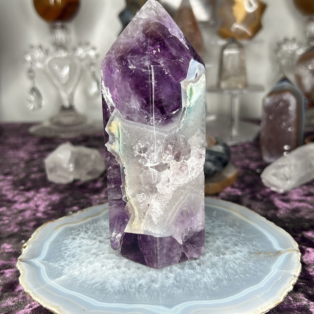 Amethyst Agate Tower - AAT06