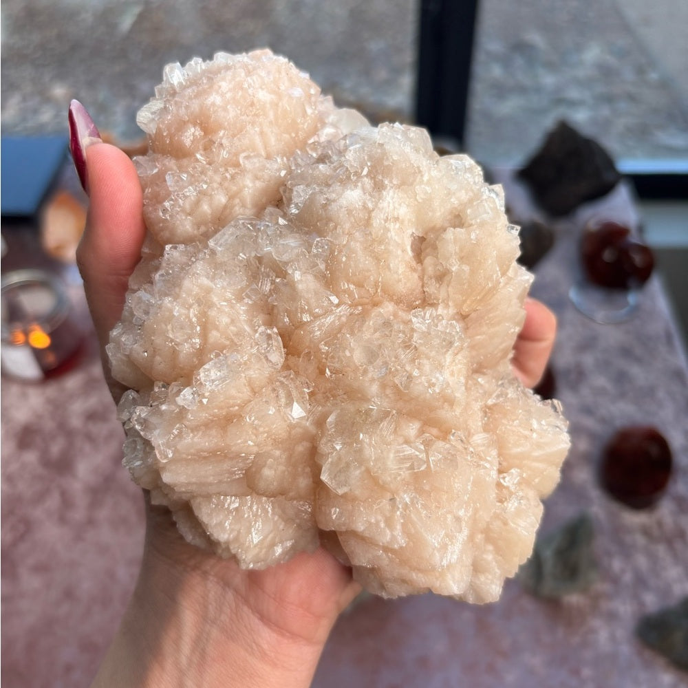 Apophyllite Pink Cluster- APC1