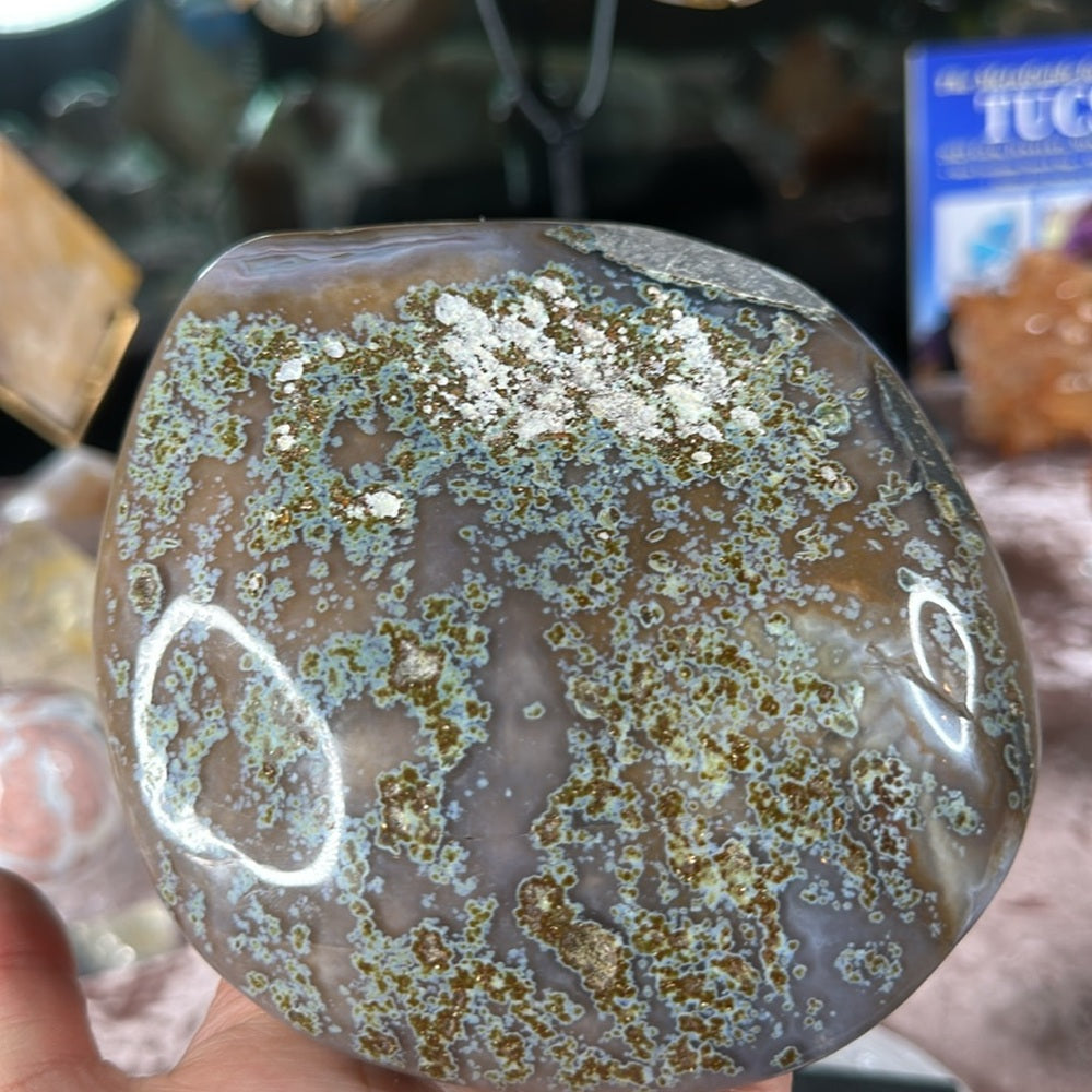 Pink Druzy Amethyst with Calcite PDC1