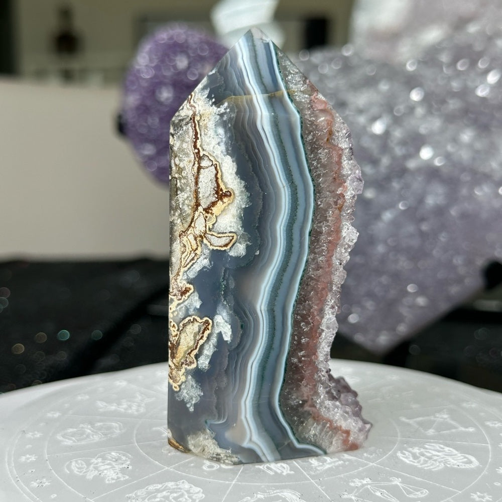 Rainbow Agate Tower-RAT1