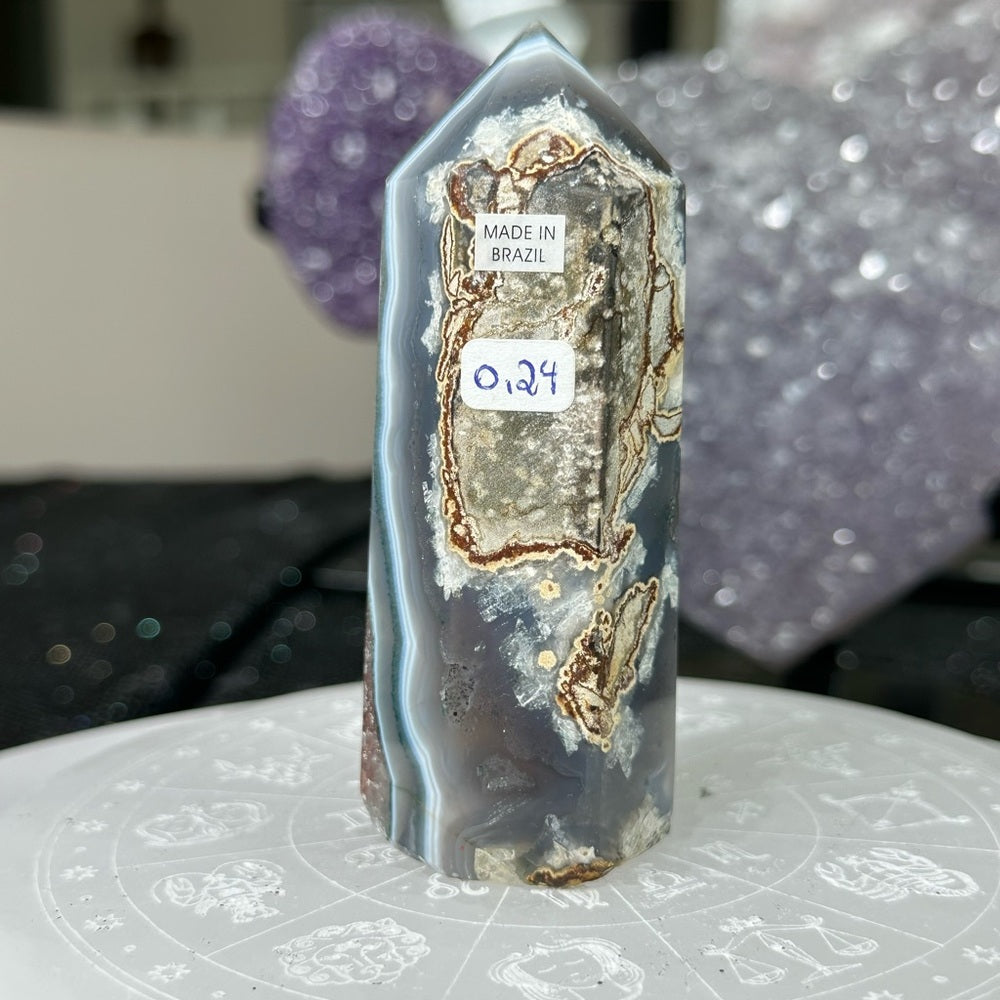 Rainbow Agate Tower-RAT1