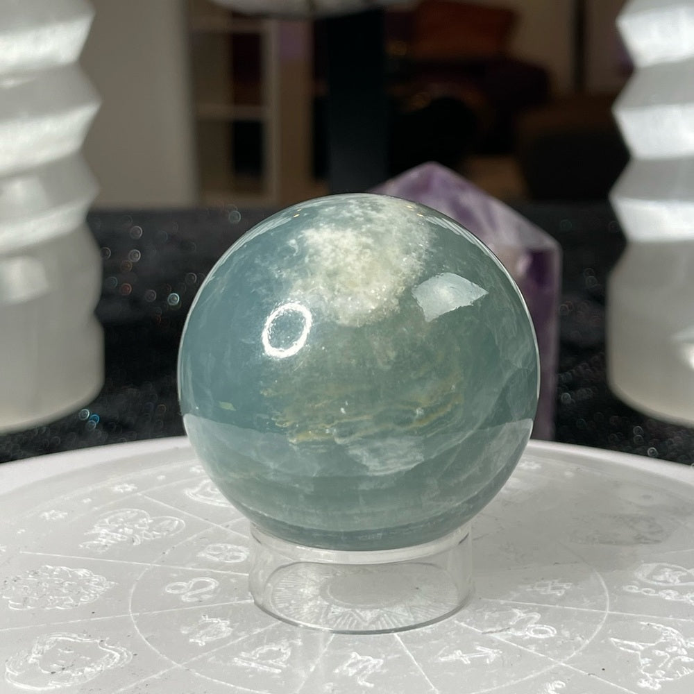 Blue Onyx Sphere from Argentina- BOA1