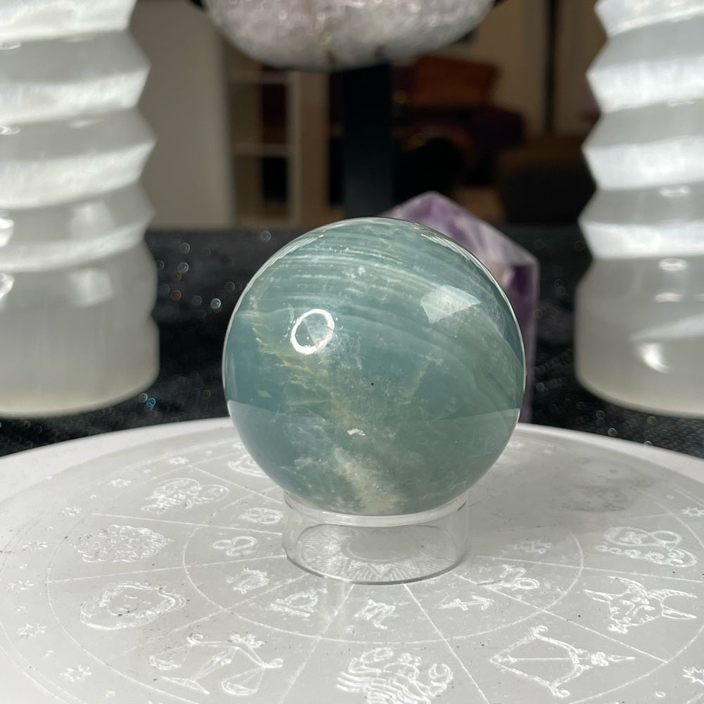 Blue Onyx Sphere from Argentina- BOA1