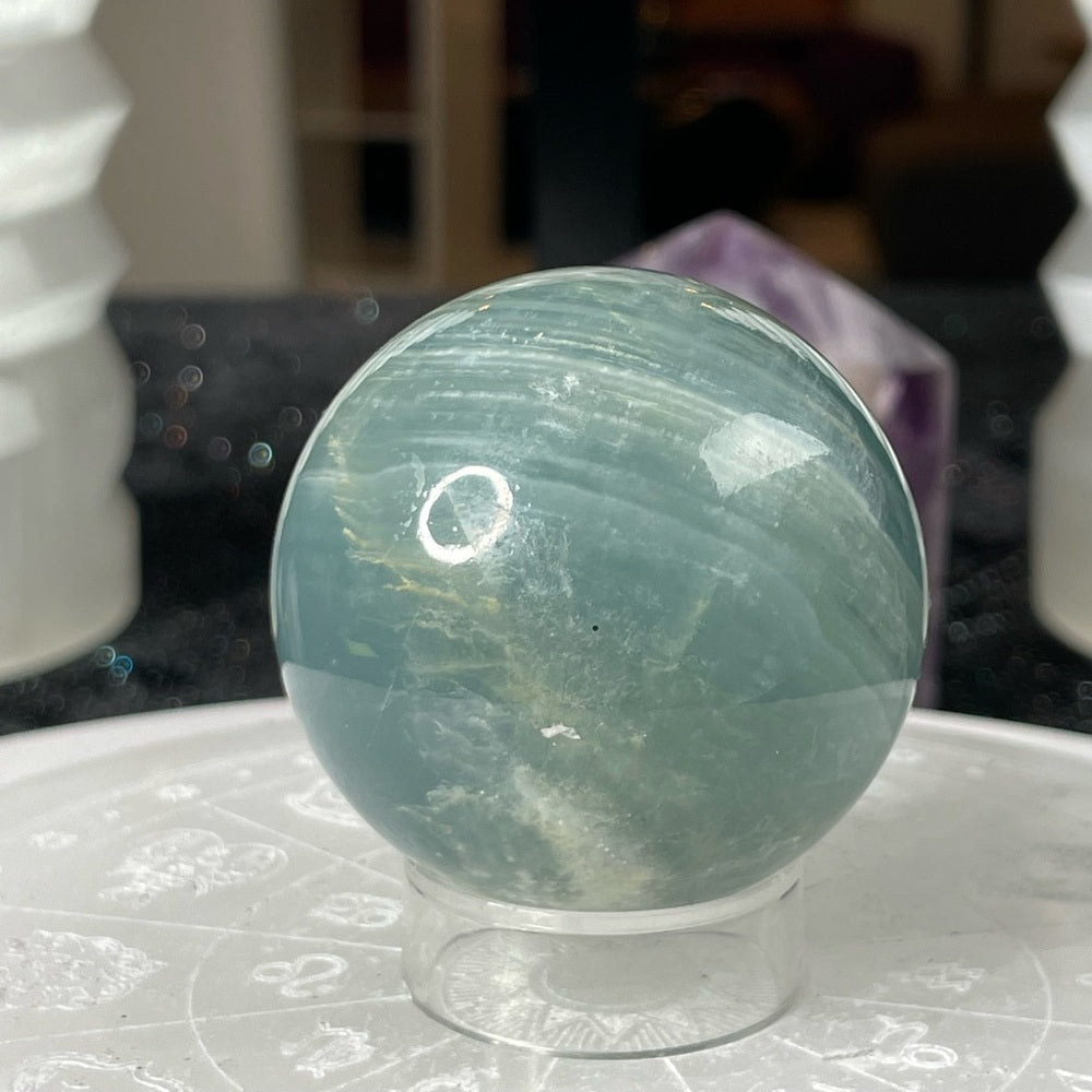 Blue Onyx Sphere from Argentina- BOA1