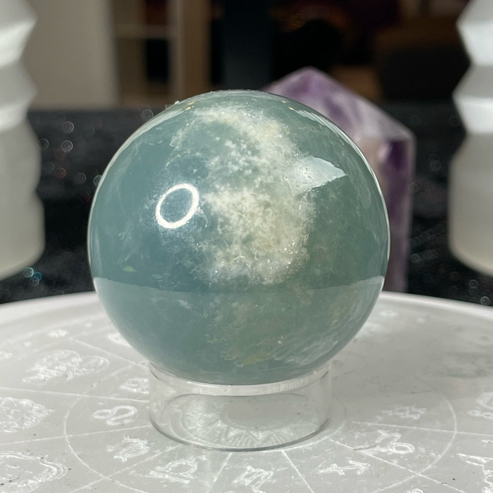 Blue Onyx Sphere from Argentina- BOA1