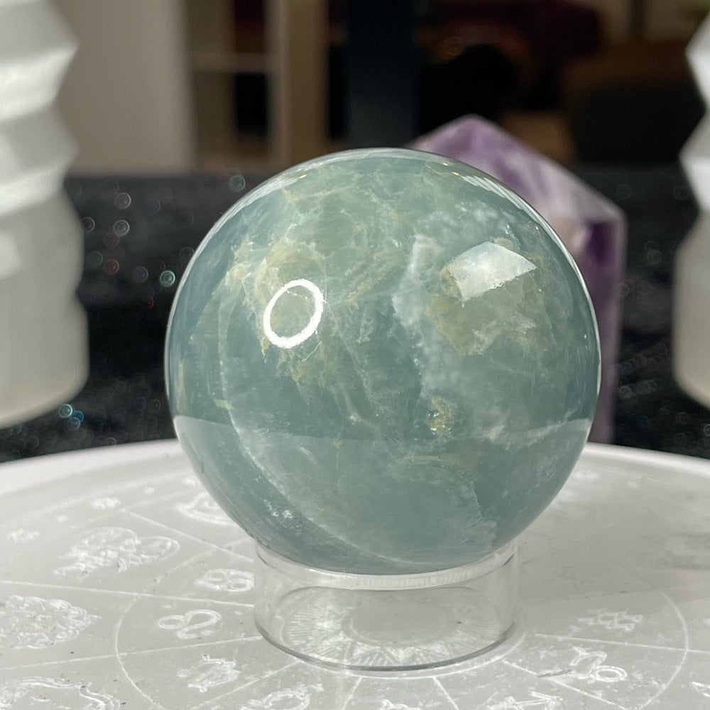 Blue Onyx Sphere from Argentina- BOA1
