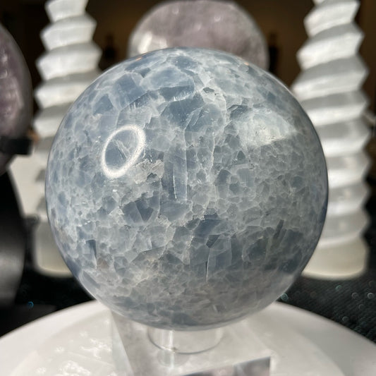 Blue Calcite Spheres- BCS2