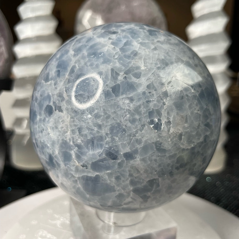 Blue Calcite Spheres- BCS2
