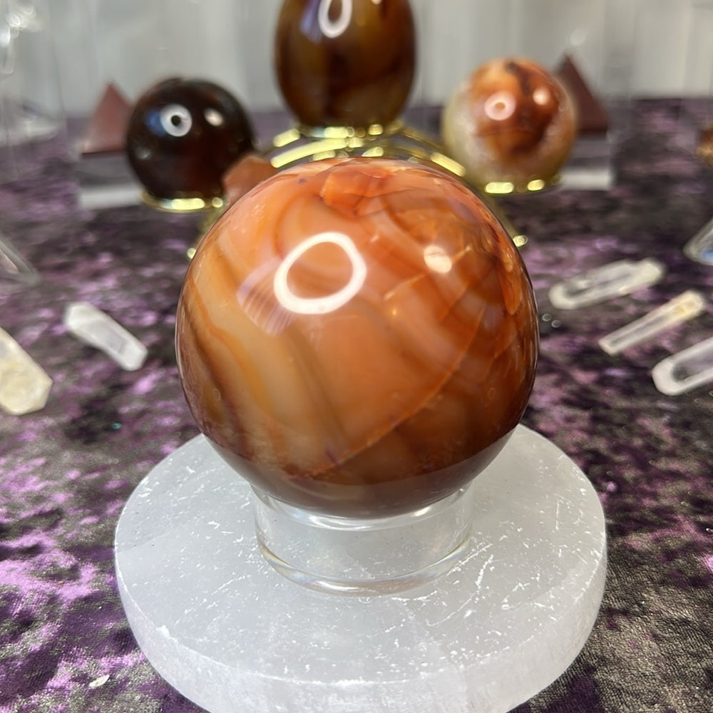 Carnelian sphere - CS05