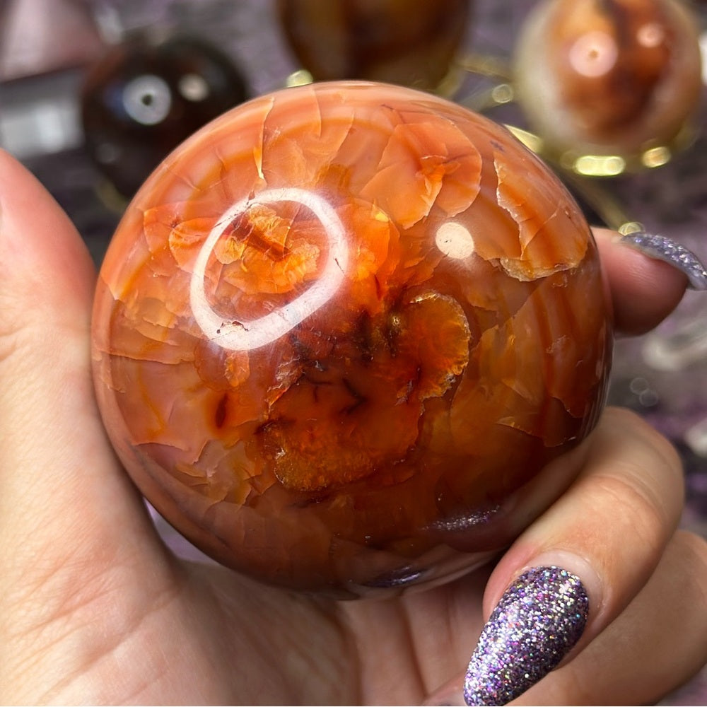 Carnelian sphere - CS05