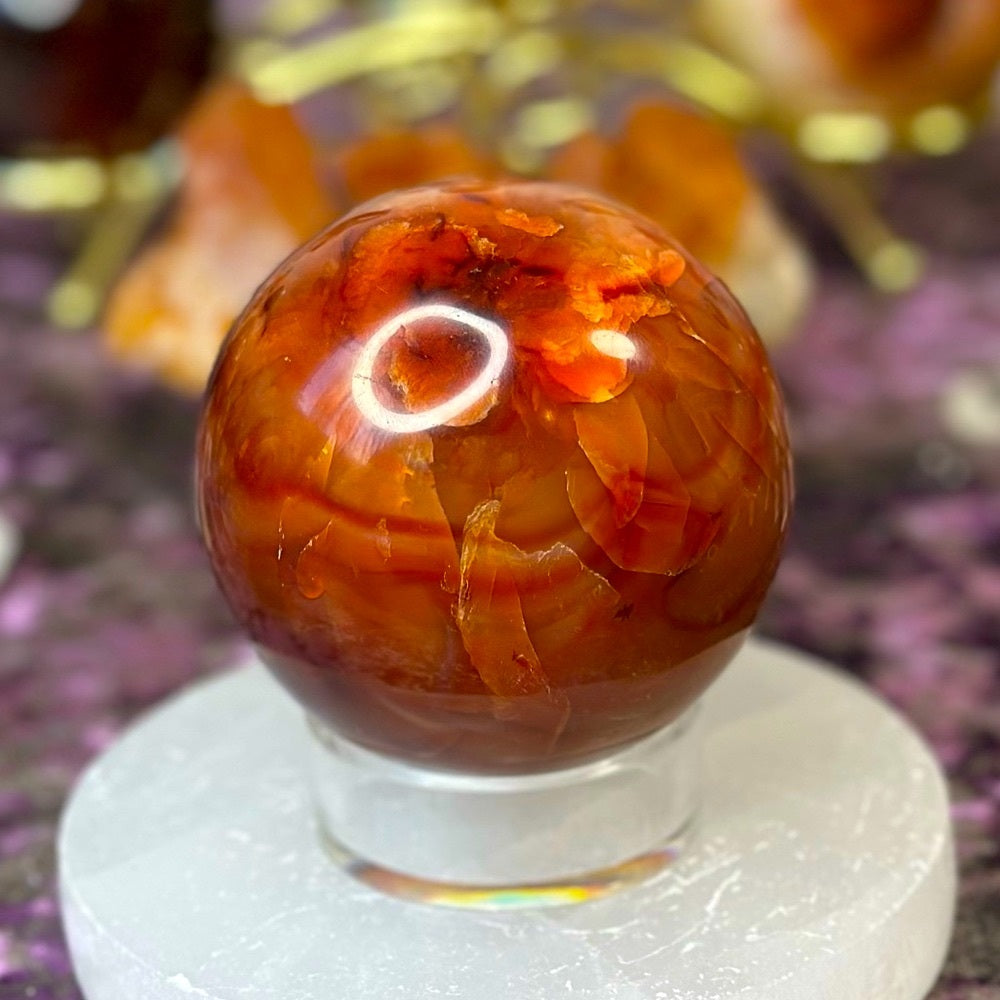 Carnelian sphere - CS05