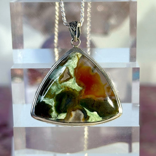 Rainforest Jasper pendant RJ01