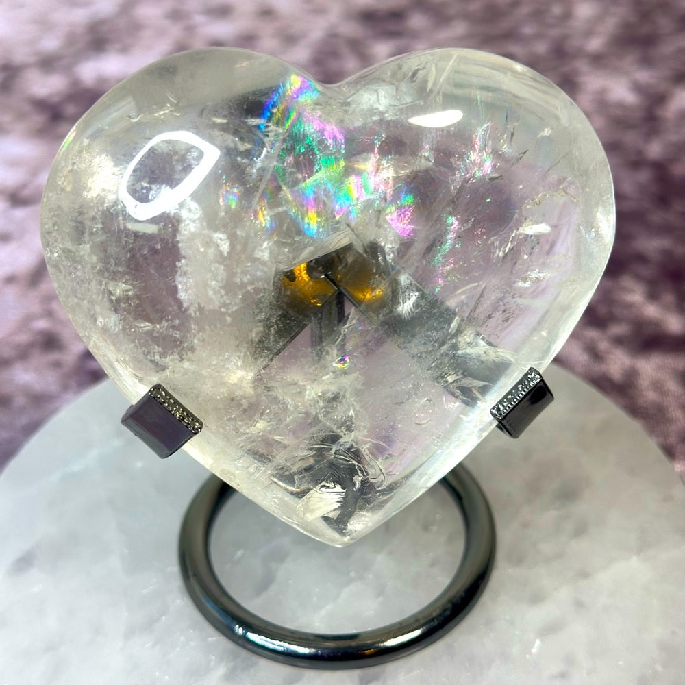 Clear Quartz Heart - CQH08