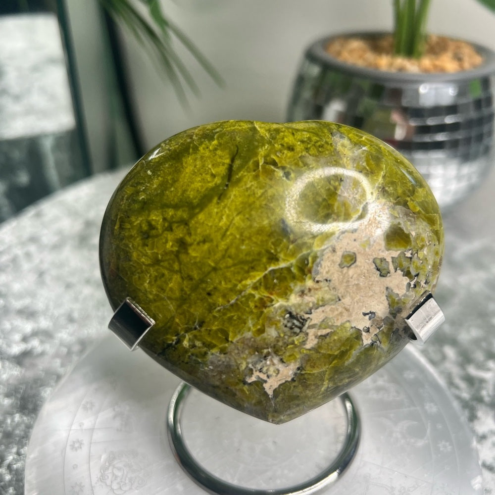 Green Opal Heart - GOH03